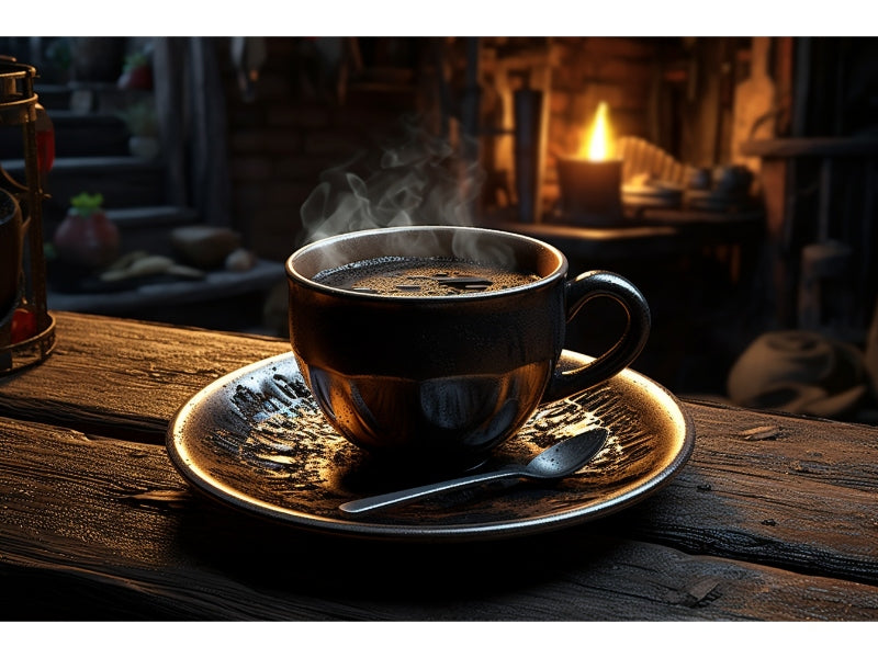 Preparing Mexican coffee - traditional hot coffee
